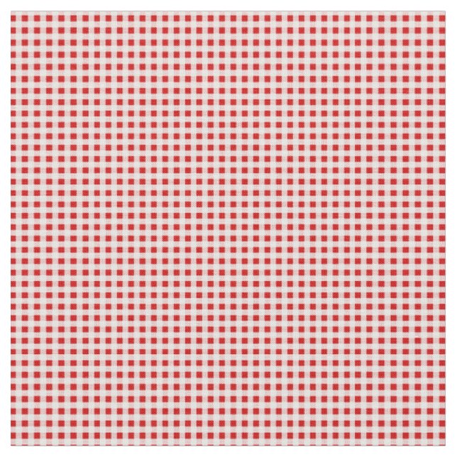 Fabric, Red Gingham Pattern Stoff (Nahaufnahme)