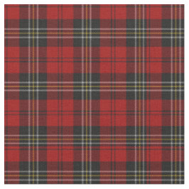 Fabric - Red Tartan Macpherson Clan Stoff