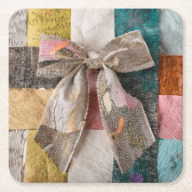 Fabric Ribbon Bow Coaster