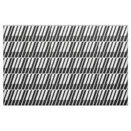 Fabric White Piano Keys Stoff
