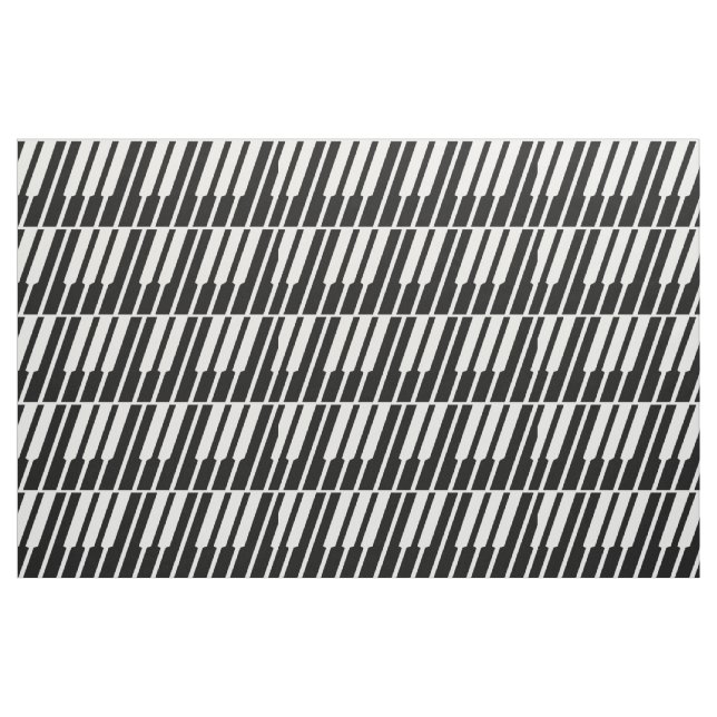 Fabric White Piano Keys Stoff (Yard (91,4 cm))