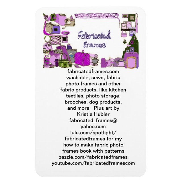 fabricatedframes.com Logo Premium Flexi Magnet (Vertikal)