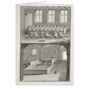 Fabrication de papier, de l'Encyclopédie des Scien