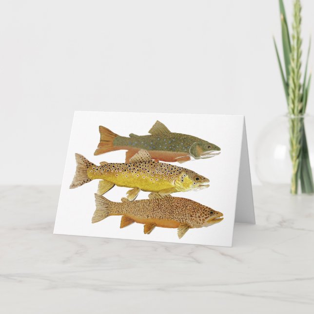 Fabrication d'une carte de truite de tigre (Devant)