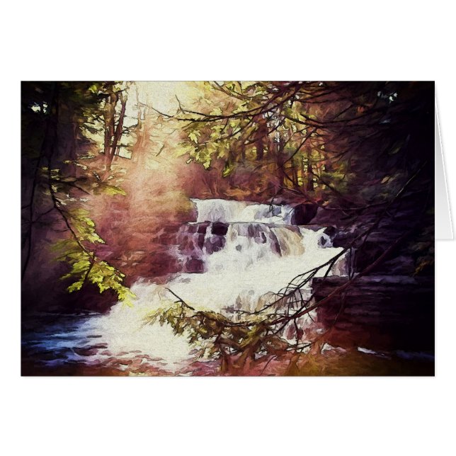 Fabrik fällt in die Poconos Malerei (Vorderseite (Horizontal))
