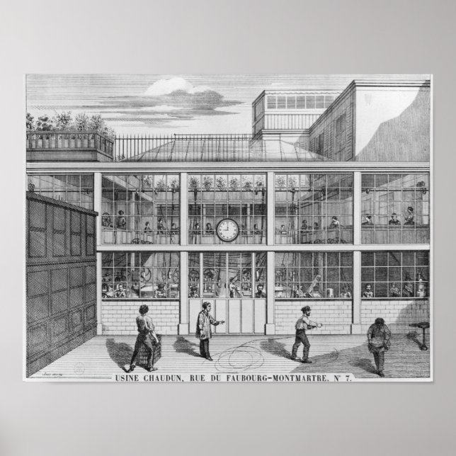 Fabrik für Schießpatronen, Usine Chaudun Poster (Vorne)
