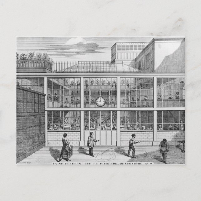 Fabrik für Schießpatronen, Usine Chaudun Postkarte (Vorderseite)