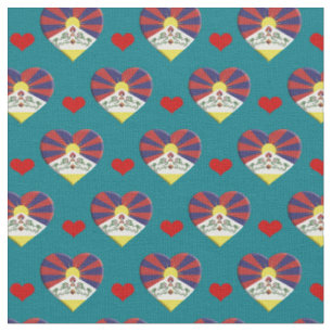 Fabrik für tibetische Fahne und rotes Herz / Tibe Stoff