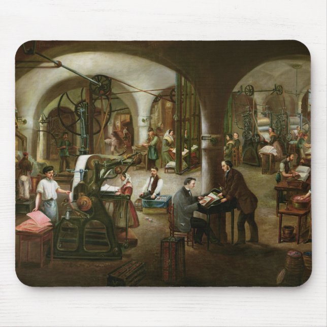Fabrik im Rue d'Aubagne, 1861 Mousepad (Vorne)