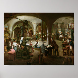 Fabrik im Rue d'Aubagne, 1861 Poster