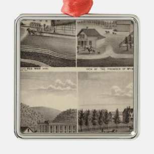 Fabrik, Speicher und Wohnsitze, Minnesota Silbernes Ornament