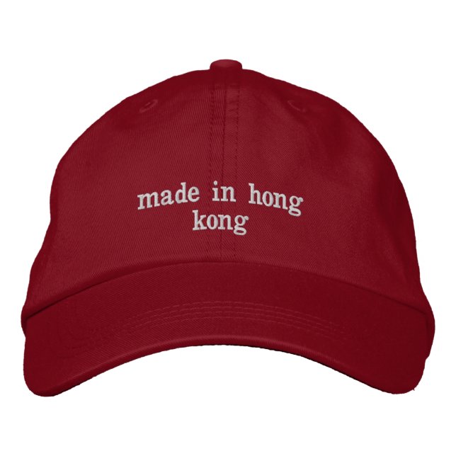 fabriqué à hong kong 852 casquette hk - hong kong  (Devant)