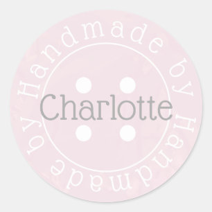 Fabriqué à la main par autocollant de bouton coutu