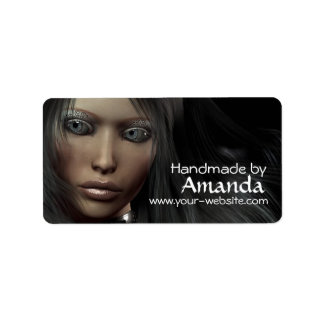 Fabriqué à la main par - étiquette