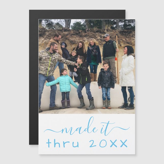 Fabriqué à travers la carte magnétique photo COVID (Devant / Derrière)