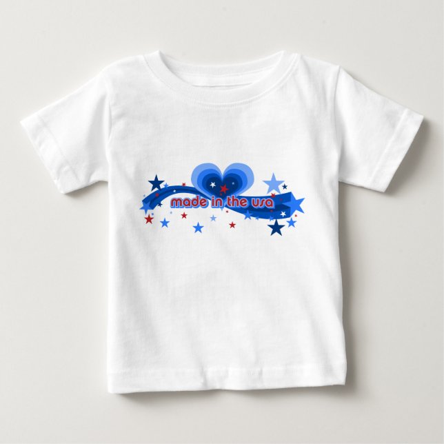 Fabriqué aux Etats-Unis T-shirts pour bébés et béb (Devant)
