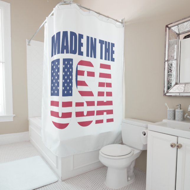 Fabriqué aux USA Douche rideau (En situation)