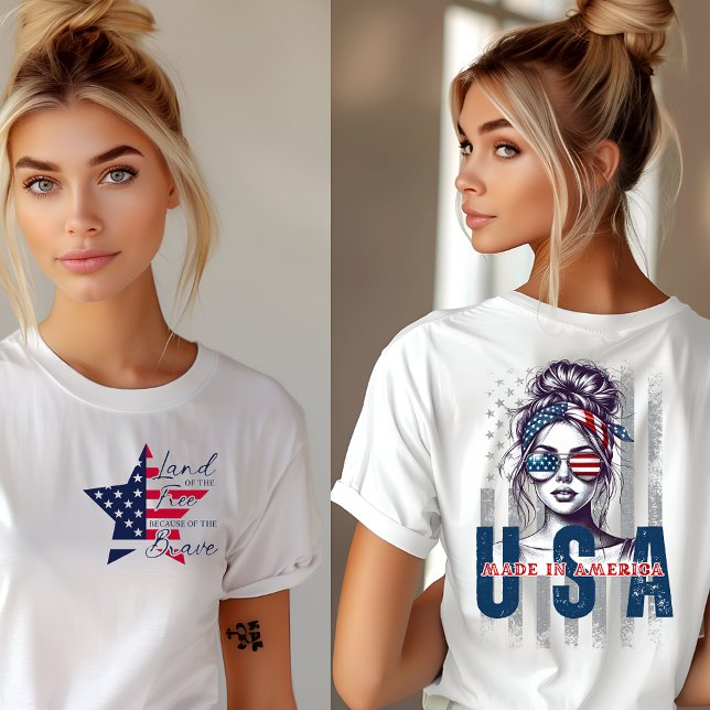 Fabriqué en Amérique : Terre du T-shirt gratuit (Créateur téléchargé)