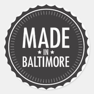 Fabriqué en Baltimore autocollant
