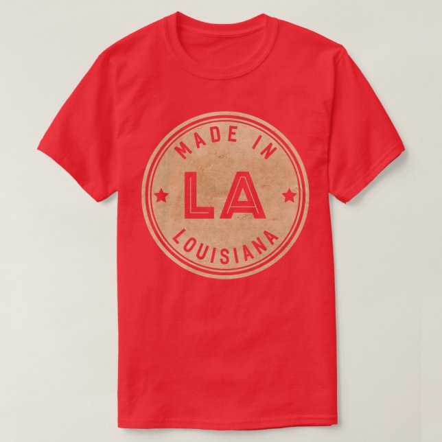 Fabriqué En Louisiane LA State USA TShirt (Design devant)