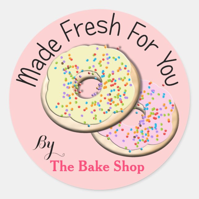 Fabriqué Frais Pour Vous Bakers Étiquettes de prod (Devant)