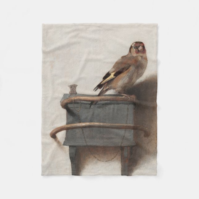 Fabritius Die Goldfinch Malerei Art Print Fleecedecke (Vorderseite)