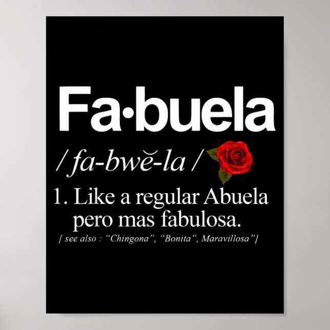 Fabuela-Definition Poster (Vorne)