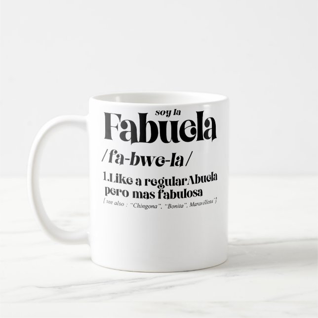 Fabuela Fabulosa Definition Kaffeetasse (Links)