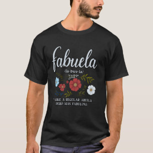 Fabuela Oma Lustige Spanische Oma Definition T-Shirt