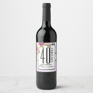 Fabuleux 40 Étiquettes au vin et au champagne