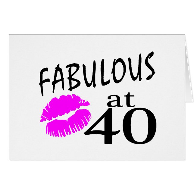Fabuleux à 40 (Devant horizontal)