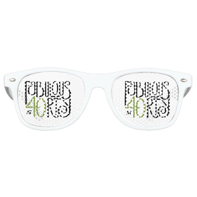 Fabuleux à 40 vertes lunettes de soleil rétro (Devant)