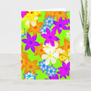 Fabuleux carte de note fleurs