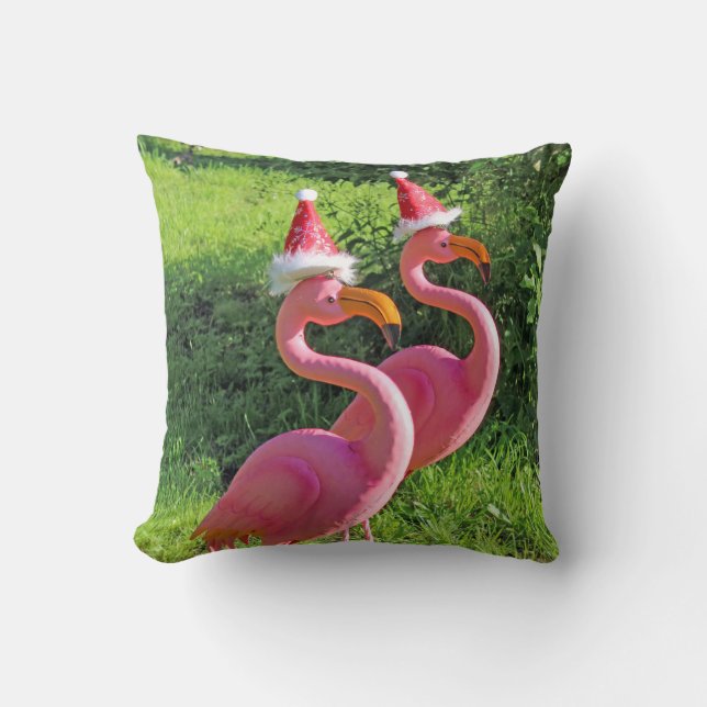 Fabuleux Coussin de Noël Flamant rose ! (Recto)