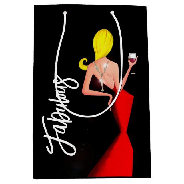 Fabuleux sac cadeau "Vin Diva" (Devant)