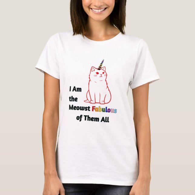 Fabuleux T-shirt Caticorn (Devant)
