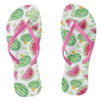 fabuleux tongs de motif de pastèque d'été