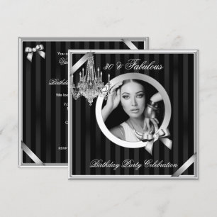 Fabulous 30 Eleganter Kronleuchter Silver Black Fo Einladung