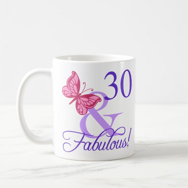 Fabulous 30. Geburtstag Kaffeetasse (Links)