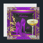 Fabulous 30 Lila Pink Leopard Geburtstagsparty Einladung<br><div class="desc">Lila rosa Magenta Leopard Tierdrucken Fantastische 30 Champagner Schwarz Silber Gold High Heels Frauen Geburtstagsparty Elegant Floral Gold Geburtstagsparty Einladung Geburtstagsparty. Jeden Anlaß Fantastische Events für Frauen, Mädchen, Party Einladungen für alle Altersgruppen, einfach auf das Alter anpassen, das Sie gewollt haben! 30. 40. 50. 60. 70. 75., fünfzig, fantastisch, erschwinglich,...</div>