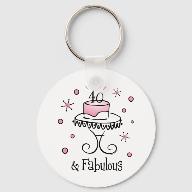 Fabulous 40 Schlüsselanhänger (Vorderseite)