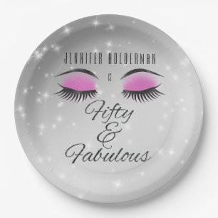 Fabulous 50 Black Pink Glam Eyes Paper Teller
