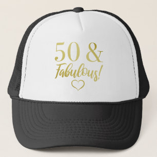 Fabulous 50. Geburtstag (Gold) Truckerkappe