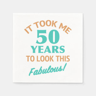 Fabulous 50. Geburtstag Serviette
