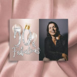 Fabulous 50 Moderne Rose Gold Queen 50. Geburtstag Einladung<br><div class="desc">Fantastische 50 elegante Rose Gold Foto 50. Geburtstag Einladungen. (Foto von Jonathan Borba)</div>