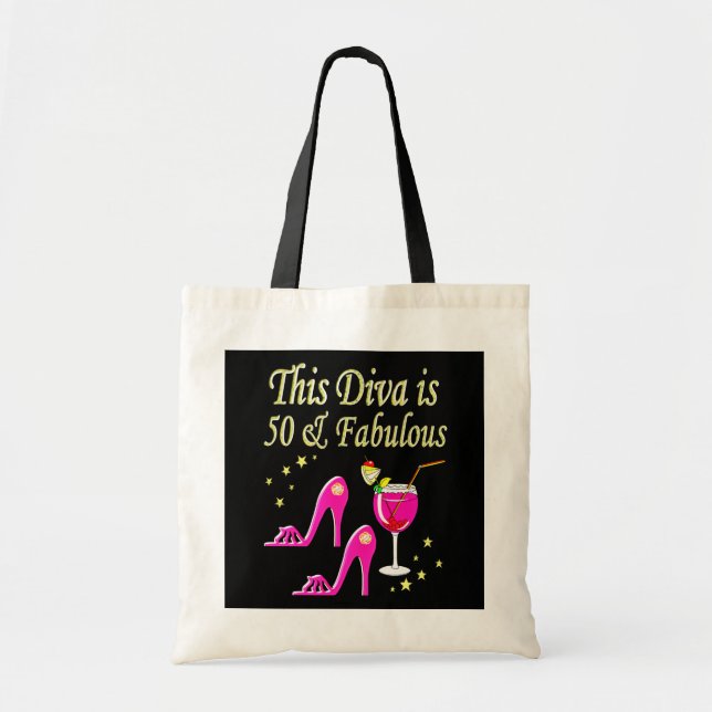FABULOUS 50 YR ALTE DIVA TRAGETASCHE (Vorne)