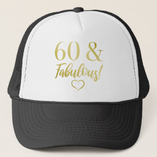 Fabulous 60. Geburtstag (Gold) Truckerkappe