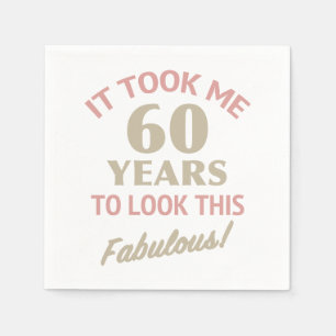 Fabulous 60. Geburtstag Serviette