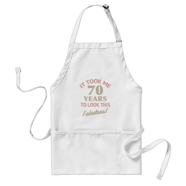 Fabulous 70. Geburtstag Schürze (Vorne)