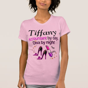FABULOUS ACCOUNANT DIVA PERSONALISIERT T SHIRT